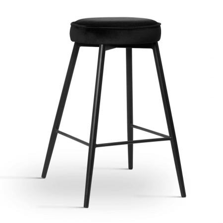 Scaun inalt de bar personalizabil Poppy, picioare metal 60 cm, CIRCH6STGR2XXXP - Atreve [8]