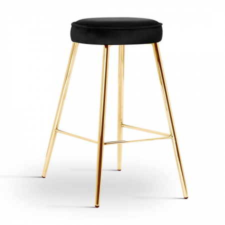 Scaun inalt de bar personalizabil Poppy, picioare metal 60 cm, CIRCH6STGR2XXXP - Atreve [14]
