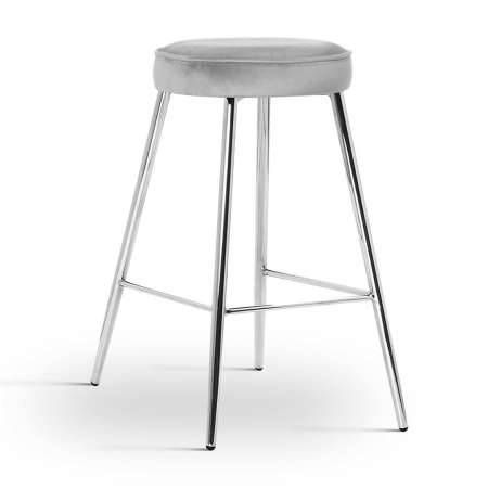 Scaun inalt de bar personalizabil Poppy, picioare metal 60 cm, CIRCH6STGR2XXXP - Atreve [3]