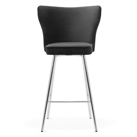 Scaun inalt de bar personalizabil Stefen, fara cotiere, picioare metal, 70 cm, MODEH7STGR2XXXP - Atreve [14]