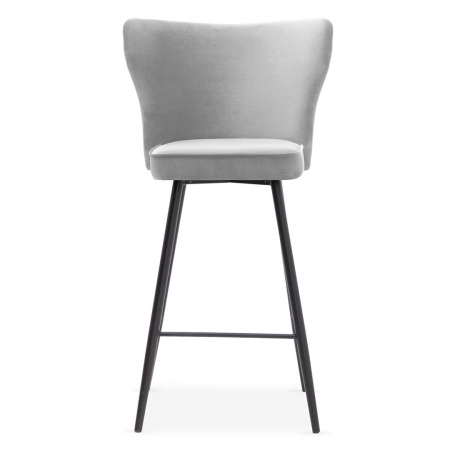 Scaune de bar - Scaun inalt de bar personalizabil Stefen, fara cotiere, picioare metal, 70 cm, MODEH7STGR2XXXP - Atreve