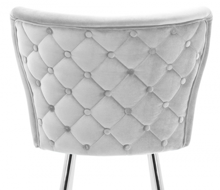 Scaun inalt de bar personalizabil Stefen, fara cotiere, picioare metal, 60 cm, MODEH6STGR2XXXP - Atreve [5]