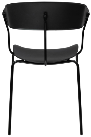 Scaun Jett 54x53x76,5 cm, Polipropilenă și Metal Negru - King Home [2]