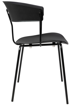 Scaun Jett 54x53x76,5 cm, Polipropilenă și Metal Negru - King Home [3]