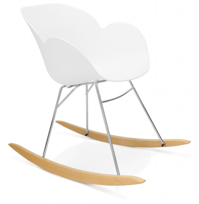 Scaune - Scaun alb KNEBEL tip balansoar, sezut polipropilena, AC01380WH - Kokoon