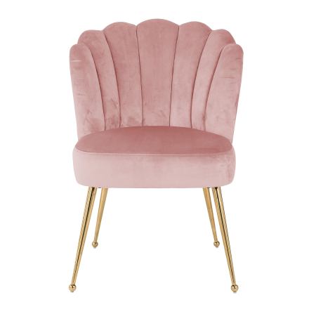 Scaun living catifea lux Toni diverse culori, baza otel inoxidabil auriu, S4445 KHAKI VELVET - Richmond Interiors [10]