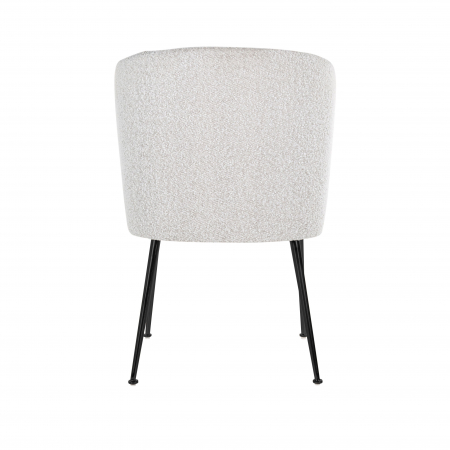 Scaun Fallon White Boucl√© / negru (Copenhaga 900 Boucl√© Alb), S4507 WHITE BOUCLé - Richmond Interiors [2]