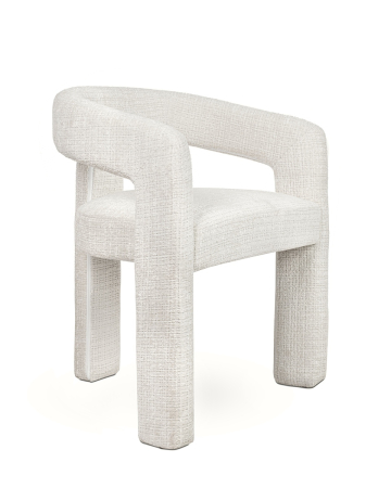 Produse - Scaun Logan 61x54x76 cm, Davis Cremona 1 Alb - MaMaison