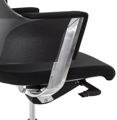 Scaun managerial negru Edwards tapiterie material textil, design modern ergonomic, OC00330BL - Kokoon [14]