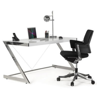 Scaun birou negru lux Ray, design ergonomic elegant, tapiterie textila, baza rotativa aluminiu, OC00390BL - Kokoon [17]