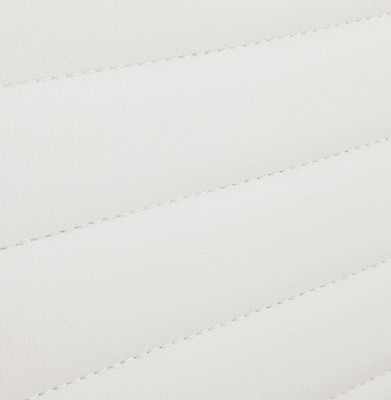 Scaun managerial alb piele ecologica Relik, design modern ergonomic detalii otel crom, OC00350WH - Kokoon [8]