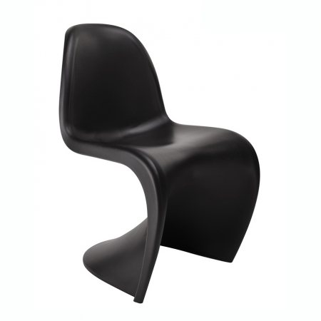 Scaun modern de design Mario, alb/negru, polipropilenă, C1074.WHITE - King [10]