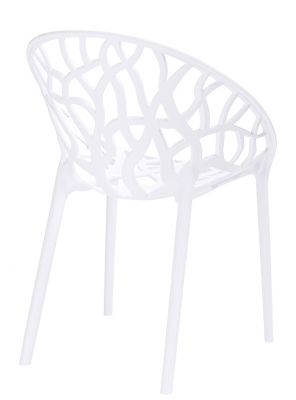 Scaun modern design Lines alb/negru, polipropilena, C1024.WHITE - King [1]