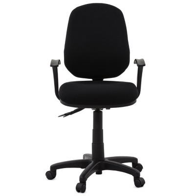 Scaun negru birou Betsy tapitat material textil, inaltime reglabila, OC00310BL - Kokoon [1]