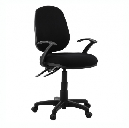 Promotii - Scaun negru birou Betsy tapitat material textil, inaltime reglabila, OC00310BL - Kokoon