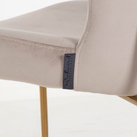 Scaun Odessa catifea kaki catifelată / aur bursucat ignifugat (FR-Quartz 903 Khaki), S4508 FR KHAKI VELVET - Richmond Interiors [3]