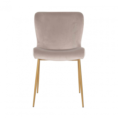 Scaun Odessa catifea kaki catifelată / aur bursucat ignifugat (FR-Quartz 903 Khaki), S4508 FR KHAKI VELVET - Richmond Interiors [4]