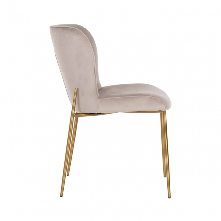 Scaun Odessa catifea kaki catifelată / aur bursucat ignifugat (FR-Quartz 903 Khaki), S4508 FR KHAKI VELVET - Richmond Interiors [1]