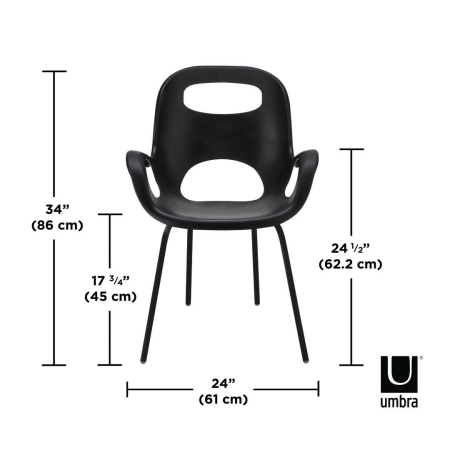 Scaun Oh, Negru Mat - Umbra [5]