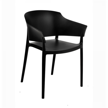 Scaune - Scaun Omar Negru- Minimalist - Polipropilena, 353-APP - King