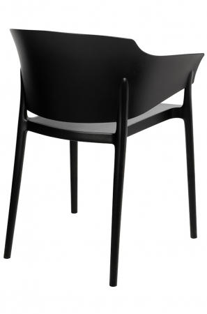 Scaun Omar Negru- Minimalist - Polipropilena, 353-APP - King [2]