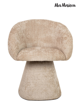 Scaun Pedra 65x62x80 cm, Țesătură Davis Cremona 14 Bej - MaMaison [4]