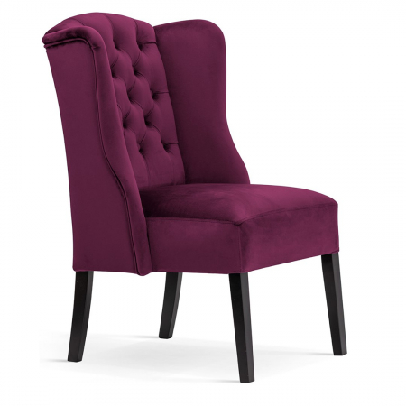 Scaun personalizabil Mabon stil chesterfield, spatar cu laterale, picioare lemn, WEROCHSTGR1XXXP - Atreve [3]