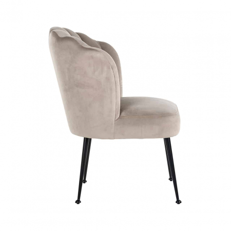 Scaun Pippa catifea kaki / negru (Quartz Khaki 903), S4445 B KHAKI VELVET - Richmond Interiors [1]