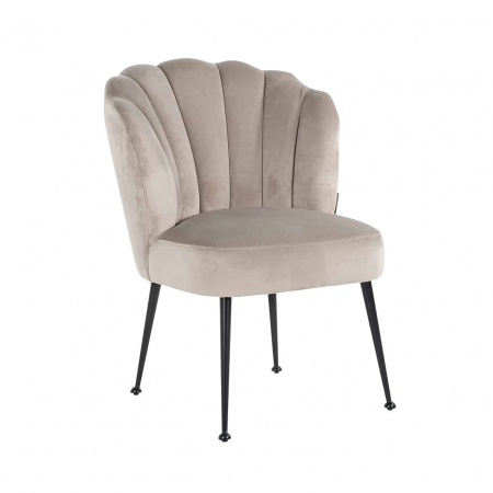 Produse - Scaun Pippa catifea kaki / negru (Quartz Khaki 903), S4445 B KHAKI VELVET - Richmond Interiors