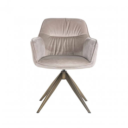 Scaun pivotant Aline kaki catifea ignifugată (FR-Quartz 903 Khaki), S4553 FR KHAKI VELVET - Richmond Interiors [3]