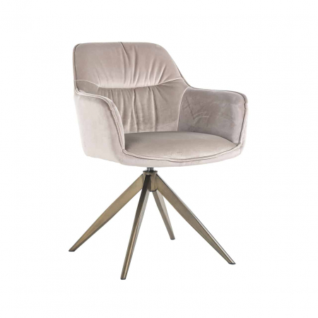 Produse - Scaun pivotant Aline kaki catifea ignifugată (FR-Quartz 903 Khaki), S4553 FR KHAKI VELVET - Richmond Interiors