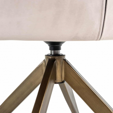 Scaun pivotant Aline kaki catifea ignifugată (FR-Quartz 903 Khaki), S4553 FR KHAKI VELVET - Richmond Interiors [6]