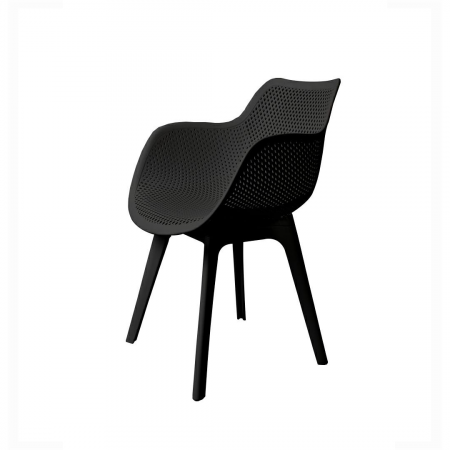 Promotii - Scaun Randi Negru/Alb -Minimalist- Polipropilena, KH010100225 - King