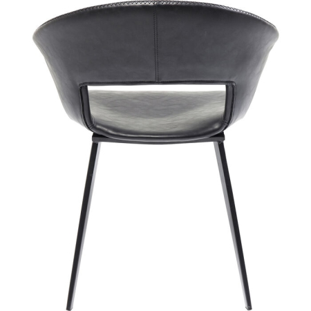 Scaun Reunion 57x52x77 cm, Poliuretan Negru - Kare Design [2]