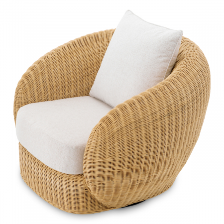   Scaun rotativ Rafael din ratan natural sentier crem 118487 EICHHOLTZ [4]