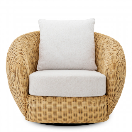   Scaun rotativ Rafael din ratan natural sentier crem 118487 EICHHOLTZ [2]