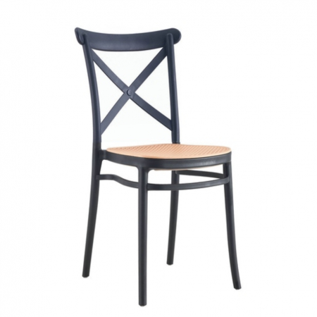 Scaun Rusty Vintage Alb/Negru, KH010100233 - King [0]