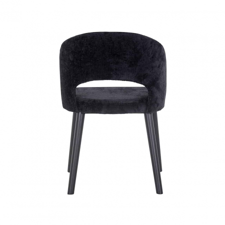 Scaun Savoy chenille negru (Bergen 809 chenille negru), S4560 BLACK CHENILLE - Richmond Interiors [2]