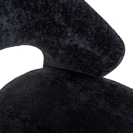 Scaun Savoy chenille negru (Bergen 809 chenille negru), S4560 BLACK CHENILLE - Richmond Interiors [5]