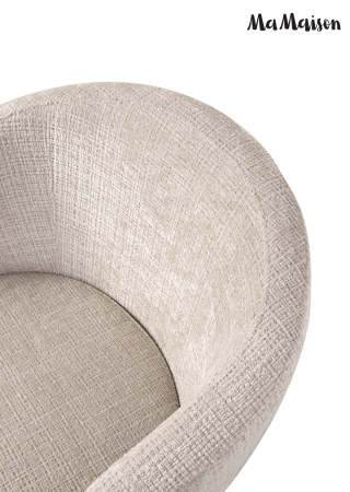 Scaun Shelly 62x50x78 cm, Davis Cremona 02 Bej - MaMaison [4]
