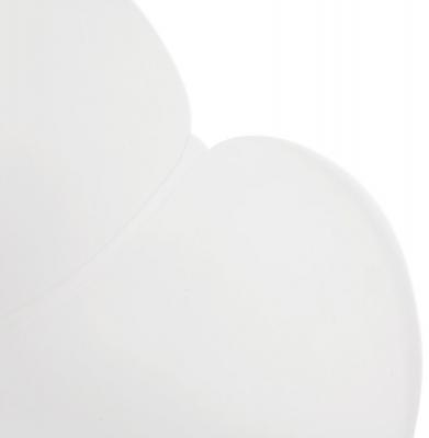 Scaun modern alb cu brate Sitwel stil scandinav, polipropilena / picioare lemn masiv, AC01440WH - Kokoon [4]