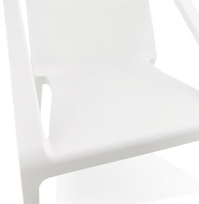 Scaun terasa/piscina alb Soleado Premium forma patrata, polipropilena, AC01500WH - Kokoon [4]