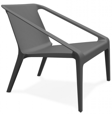 Scaune - Scaun terasa/piscina gri Soleado premium polipropilena, forma patrata, AC01510DG - Kokoon
