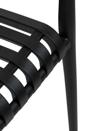 Scaun Strips Arm 56x60x80 cm, Polipropilenă Negru - Modesto Design [6]
