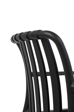 Scaun Strips Arm 56x60x80 cm, Polipropilenă Negru - Modesto Design [2]