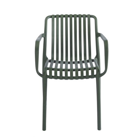 Scaun Strips Arm UV 40x40x78 cm, Plastic Verde - King Home [2]