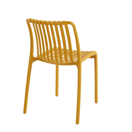 Scaun Strips UV 40x40x78 cm, Plastic Galben - King Home [4]