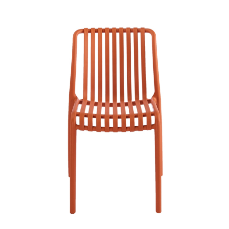 Scaun Strips UV 40x40x78 cm, Plastic Portocaliu - King Home [2]