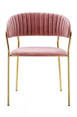 Scaun tapitat velur diverse culori Becci Premium, picioare aurii metal, KH121100121.61 - King [19]