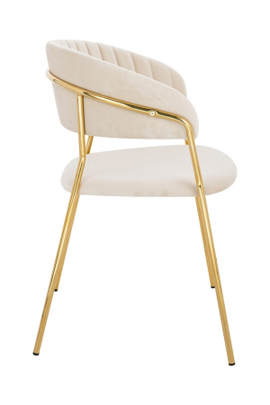 Scaun tapitat velur diverse culori Becci Premium, picioare aurii metal, KH121100121.61 - King [9]